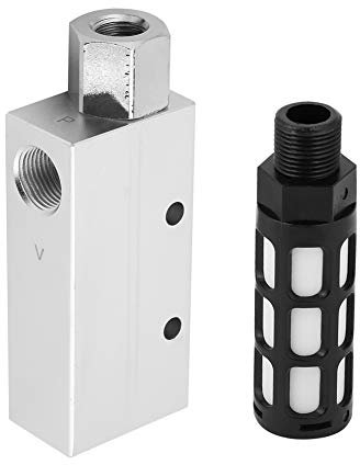 Generatore di Vuoto CV-20HS Generatore di Vuoto per Aria di Scarico CV-20HS Eiettore Pneumatico con Marmitta Silenziatore Espulsore di Vuoto in Lega di Alluminio