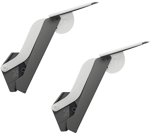 Gedotec Console pliante pour armoire de cuisine | 1 ensemble – Support rabattable anthracite | Modèle D 2,2-9,3 kg | Kit complet de charnières pliables | Charnières pour table pliante