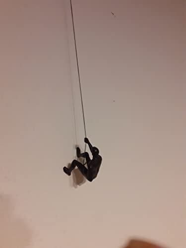 Wand Deko Bergsteiger Kletterfigur Wand Skulptur