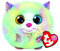 Ty Beanie Balls Heather Il Gattino Color Pastello con Gli Occhioni Glitter, Animaletti di Peluche Morbidi e Tondi da Collezionare 8 cm T42503