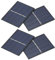 4 Pezzi Kit Mini Pannello Solare, 2,4 X 3,1 Pollici 0,65W 2V 0,3A Centrale Elettrica Portatile per Esterni Sistema di Moduli per Pannelli Solari Fai-da-Te per la Ricarica della Batteria