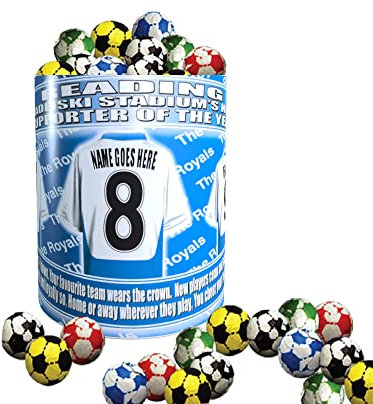 Reading Football Team Shirt Personalised Mug Gift with Chocolate Footballs