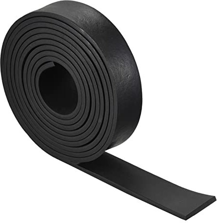 sourcing map Bande Caoutchouc Mousse EPDM, Néoprène Feuille Rouleau 5mm(T) x10mm(W) x3000(L), Bricolage Joint étanchéité, Scellage Rembourrage, Réduction Vibration Tapis