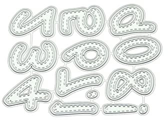 URFEDA Weihnachten Stanzschablonen Stanzbögen Metall Buchstaben und Zahlen Prägeschablonen Weihnachtsbaum Hirsche Stanzformen Stanze für DIY Karte Sammelalbum Scrapbooking Fotoalbum Deko Cutting Dies