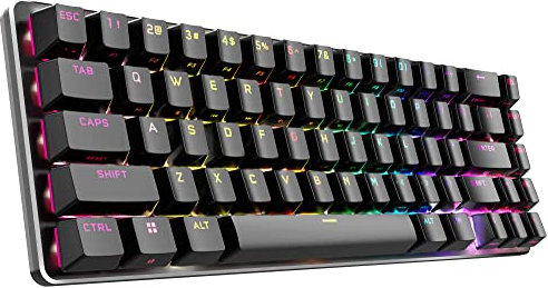 TIETI 2.4GHz Wireless/Bluetooth/Mechanical Gaming Keyboard, Hot Swappable Keyboard with RGB Backlit, Full Keys Programmable, 4200mAh Battery, Cherry MX Red Switches