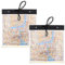 ueslwser Porte-carte étanche en plastique pour randonnée - Porte-carte pliable A4 avec fenêtre transparente et cordon, 2 pièces., Organiseur de sac