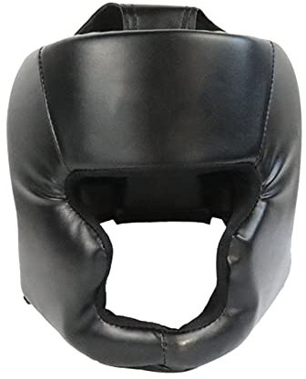 ulapithi Casque De Boxe MMA Entraînement pour Enfant Adulte, Casque Boxe Absorbe Parfaitement Les Chocs Casque Boxe Pro Intégral, Chocs Visage Oreille Protecteur Tête Garde Casque Noir