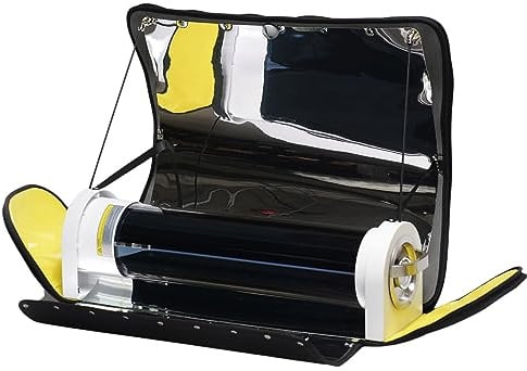 HIOSUNSTOVE Estufa solar portátil, horno solar – Cocina solar para cocinar al aire libre con gran capacidad de 5 litros con teómetro, y diseño fácil de usar para camping, senderismo y fiesta familiar