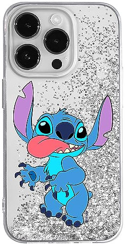 ERT GROUP mobile phone case for Apple Iphone 14 PRO MAX original and officially Licensed Disney pattern Stitch 012 optimally adapted to the mobile phone, with glitter overflow effect