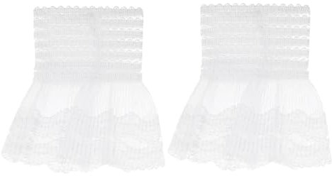 PACKOVE Spitzenmanschetten Abnehmbare Manschetten Pulswärmer Damen Lace Manschetten Fake-Ärmelbündchen Manschetten Damen Kleideraccessoires