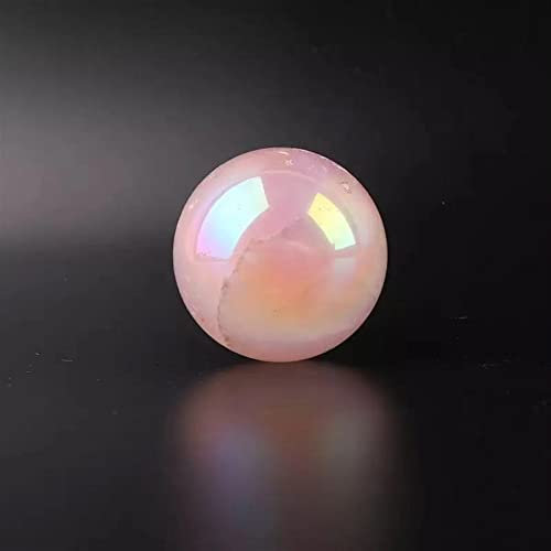 EKFBQBGW Raumdekoration 40 mm-90 mm natürliche Aura-Quarz-Kugel-Rosen-Kristallkugel-Handwerk for Geschenk 1pc Ornament