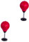 BESPORTBLE 2 STK Boxball mit Saugnapf augplatte Suction Cup Stress abbauen gluckaro Sauger Box Training Slack Desktop-Tasche Ständer für schwere Taschen vertikaler Boxball Desktop-Boxsack rot