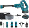 Idropulitrice portatile senza fili, 970 psi, compatibile con batteria Makita, touch screen LCD con regolazione a 3 velocità, idropulitrice per auto con batteria ricaricabile da 5,0 Ah per