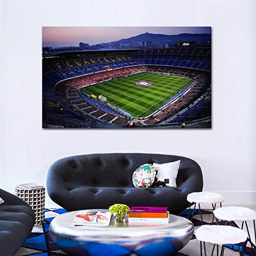 IGHSNZUH 1000 Stück Jigsaw Camp Nou Football Night Football Stadium Puzzle Herausforderung Für Pädagogische Puzzle Family Challenge Spiel Geschenk Für Erwachsene Und Kinder Mit Exquisiten Farbbox 50