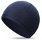 Bencailor Dünne Beanie Mütze für Herren leichte Schädelkappen Dehnbare Schlafmützen Helm Liner unter Helmhüten für Outdoor-Radfahren Bekleidung Zubehör(Marineblau)