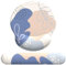 Giecy Tappetino Mouse Poggiapolsi,Gaming Mouse Pad Ergonomico in Gel,Supporto per Polso per Computer per il Gioco, Mousepad con Base in PU Antiscivolo (Set di Decorazione rosa e azzurra)