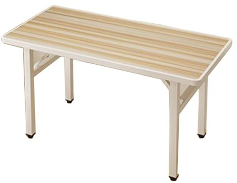 Computertisch, einfacher Schreibtisch, verstellbare Fußpolster, langer Bar-Konferenztisch, kleiner räumlicher Klapptisch, für Arbeitszimmer, Wohnzimmer, Büro (Apfelholz 120 * 40 * 75 cm) To pursue