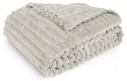 Aomig Kuscheldecke Decke Sofa Flauschige Decke Wohndecke Extra Dicke Couchdecke Warm Sofadecke Korddecke Doppelgesicht Weich Plüschdecke Blatt für Wohnzimmer Auto Camping Nickerchen (Khaki,100*150cm)