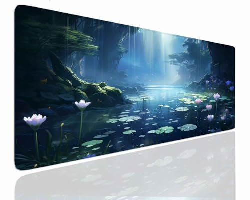 Alfombrilla Ratón XXL Gaming, Alfombrilla Escritorio 1400x700x4mm, Mouse Pad Mat XXL Antideslizante, Alfombrilla Raton Base de Goma Tapete Rato Gamer Mousepad XXL para PC, Oficina Accesorios Sky J-965