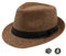 Strohhut Damen Panama Hut Herren Fedora Sommerhut Sonnenhut Safari Hut Sonnenschutz Strandhut (DE/NL/SE/PL, Alphanumerisch, M, Braun)