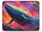 LLONGKT Tapis de Souris de Jeu coloré Baleine(25x30cm), Lavable, pour Clavier, Ordinateur, PC, Bureau