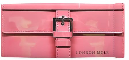 LONDON MOLE® Brillenetui | Weiches kompaktes Etui mit Federverschluss für Lesebrille, Blaulichtblocker & Sonnenbrille