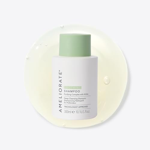 AMELIORATE Soothing Shampoo 300ml | Clinically Proven Relief for Dry, Flaky, Itchy Scalp | Hydrating & Balancing Formula | Trichologist & Dermatologist Approved