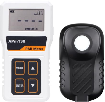 Belichtungsmesser, APM130 PAR Meter Hochpräziser Lichtintensitätstester Digitales Lichtenergiemessrät PPFD-Messung for Pflanzenwächshäuser