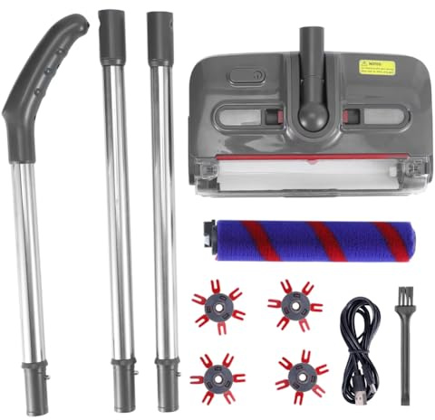 Agmoctz Barredora y Trapeadora Eléctrica Inalámbrica, Limpiadora de Pisos de Mano Recargable para Alfombras y Pisos Duros, Portátil y Práctica.