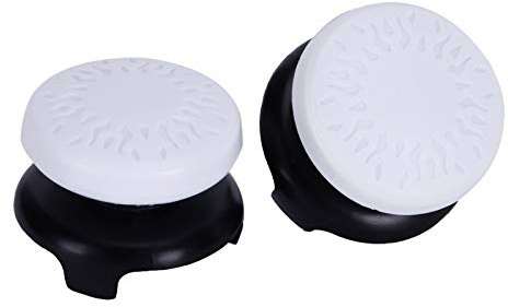 Vikye Tumspaks Silikonhölje Grip Joystick Controller Caps för - Mjuk Texturdesign, Bekväm Användning, 2st Set (Vit)