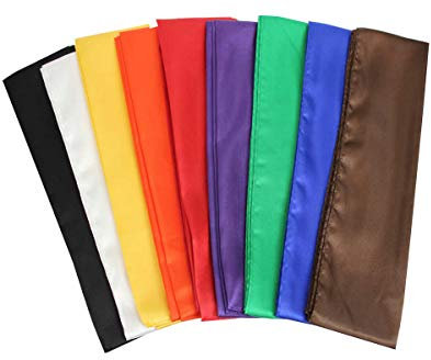 S.B.J - Sportland Schärpe aus Satin, Farbe braun für Kung Fu, Wushu, Budo, Kampfsport