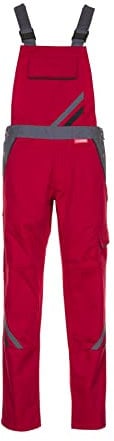 Planam Highline Damen Latzhose rot Schiefer schwarz Modell 2392 - Größe 48