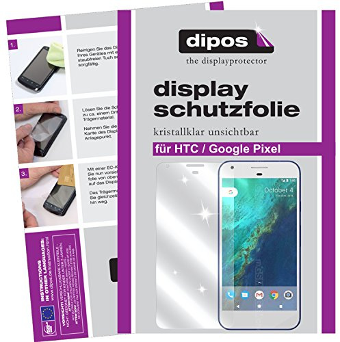 dipos 2x Displayschutzfolie klar für HTC Pixel | Passt perfekt, Ultra-Dünn, kratzfest, blasenfrei, Case-Friendly, hüllenfreundlich, Fingerprint-kompatibel, selbstklebend