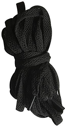 Jamron Colorato Lacci per Stivali al Ginocchio in Tela 3.7M Lungo Nero