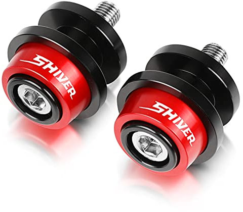 Motorräder Rahmen Anbauteile Für Aprilia Shiver 900 Shiver SL 750 2007-2017 Dorsoduro 750 Motorrad CNC Zubehör Schwingenspulen Ständer Slider Schrauben (Farbe : Rot)