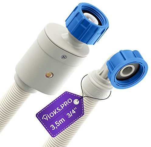 Vioks.pro Waschmaschinenschlauch Aquastop Wasserschlauch 3/4 Zoll Schlauch 3,5 m 25 °C - Zulaufschlauch Spülmaschine/Aquastop Schlauch Waschmaschine - Waschmaschinen Zubehör Spülmaschine Zubehör