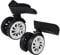 2 Stück Universal Gepäck Koffer Ersat, Gepäck Lenkrollen Koffer Lenkrollen Wheels Ersatz PVC Räder Zubehör Für Trolley Gepäckfer Hartschnk lasocki Ersatzrollen