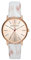 Armani Exchange Uhr für Damen , QuarzDreizeigerwerk, 36MM RosegoldEdelstahlgehäuse mit Lederarmband, AX5588