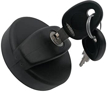 CR-MOESASNCO Wassertankstopfen für Wohnwagen mit 2 Schlüsseln für Wohnmobil oder Camper FAC, Schwarz