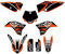 ENARUI Dekor Aufkleber Graphics Kompatibel mit KTM SX 65 SX65 2009 2010 2011 2012 2013 2014 2015