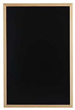 Zeller 11274 Kreide-/Magnettafel, Metall/Kiefer, schwarz (ca. 40 x 60 cm)