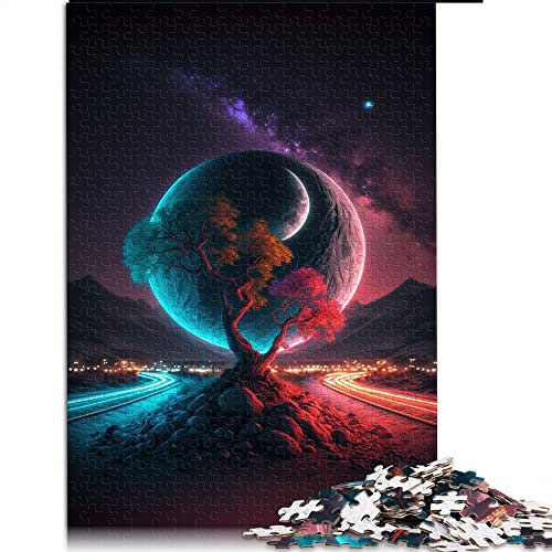 Puzzles 1000 pièces pour Adultes et Enfants Arbre de Vie Puzzles pour Adultes Puzzles en Carton Home Art Decor (Taille 26x38cm)