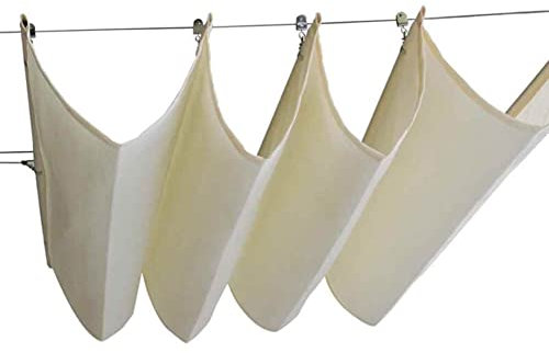 Rygcrud Auvent Rétractable Terrasse Extérieure, Pergola Vague Couverture De Voile D'ombrage, Auvent Coulissant pour Pont Cour Porche Belvédère (Couleur : White, Taille : 3x5m)