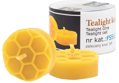 BIENE24.DE Kerzengießform Teelicht Waben Silikonform Bienenwachskerzen Silikonform zur Kerzenherstellung Bienen Imkerei Imker Waben