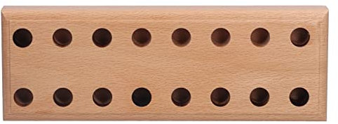Natudeco 16 Fori Portaoggetti per Pinza in Legno Lo scaffale Organizer per pinze Organizzatore di Utensili Manuali per riporre e organizzare Gli Utensili