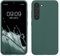 kwmobile Carcasa Compatible con Samsung Galaxy S23 Funda - Case TPU y Silicona antigolpes - Apto Carga inalámbrica - Verde Bosque