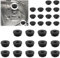 14 Pezzi Gommini Passacavo e 14 Pezzi Tappi in Gomma Accessori Camper Cucina Adatto alle Dometic, Smev e Thetford Portavaso Pentole con Asta da 5 mm