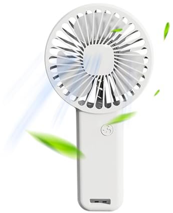 Tragbarer Handventilator | 3 Geschwindigkeitsmodi Handventilator – wiederaufladbar, Taschengröße, Kühlventilator für Zuhause, Reisen im Freien