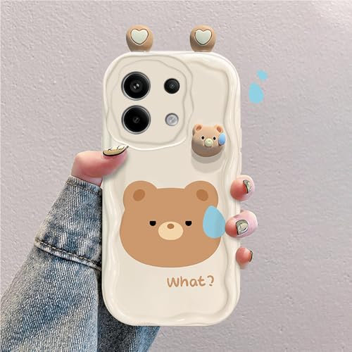 Custodia Cartone Animato 3D Compatibile con Redmi Note 13 Pro 5G/Poco X6 5G Cover Silicone Antiurto Alla Moda