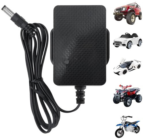 Tosiicop 24V Battery Charger for Kids Quad Bikes-24Volt 1000mA Chargers for Ride on Toys Car-Universal Power Adapter for Childs Electric Car Suit for Motorbike SUV Sports Car ATV Scooter